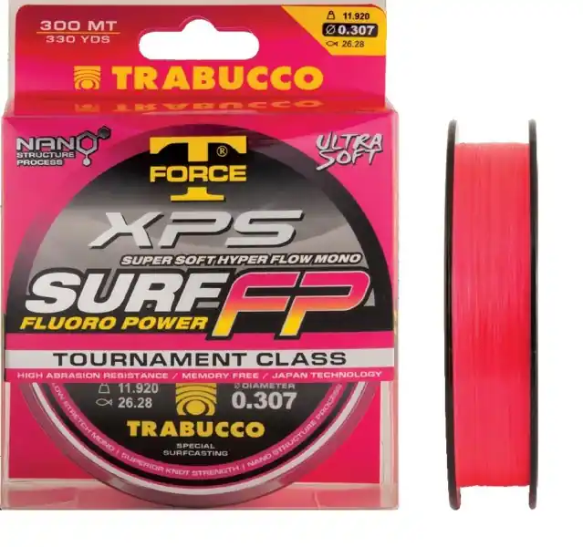 Trabucco T-Force Xps Surf Fluoro Power 300m 0,22mm zsinór Gereduceerde Prijs
