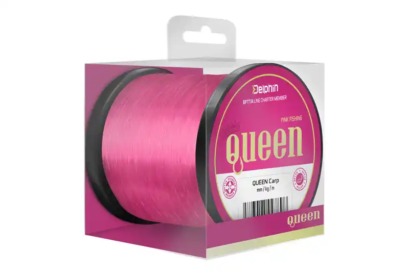 Delphin QUEEN Carp / rózsaszín (0,30mm 6,8kg 1200m) Populair