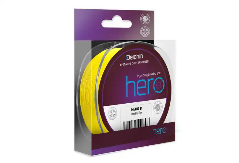 Bestseller Delphin HERO 8 / fluo sárga (0,14mm 9,5kg 117m)
