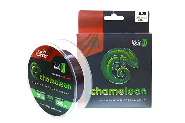 Carp Expert Chameleon 300M/Spool Shiny Dark Green 0.35mm Lage Kosten