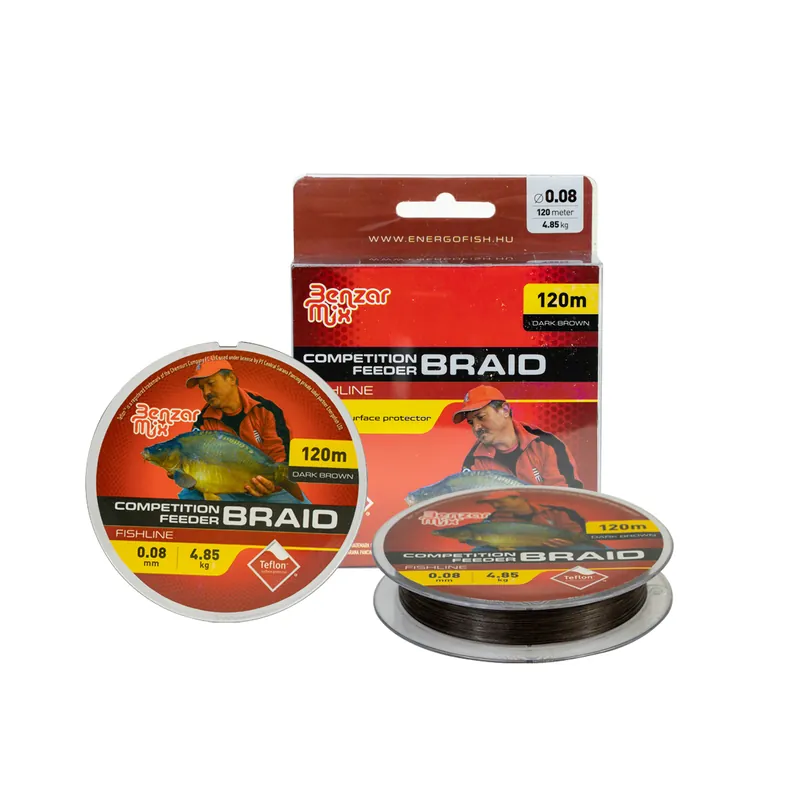 Favoriet Benzár Competition Feeder Braid 0,08mm 4,85kg 120m Dark Brown