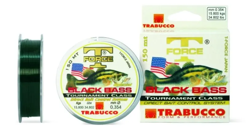 Meest Verkocht Trabucco T-Force Black Bass 150m 0,309mm zsinór