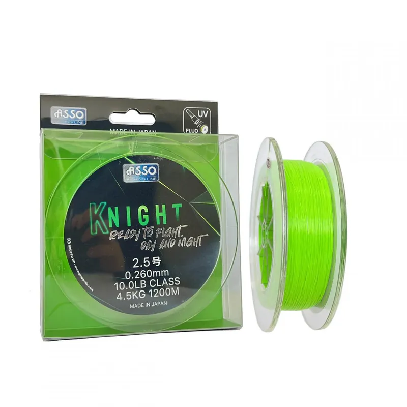 Betaalbaar Asso Knight Fluorocarbon Bevonat Uv Akt. 0,260 1200m
