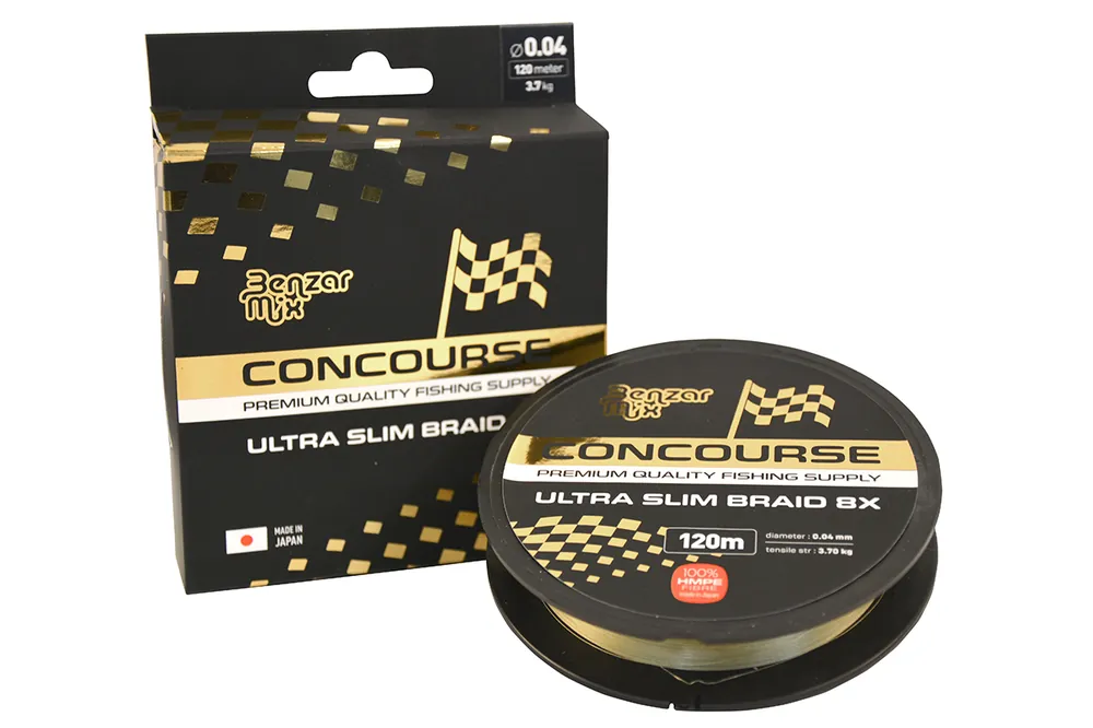 Bestel Nu Benzár Concourse Ultra Slim 8X Braid 120M 0.04mm