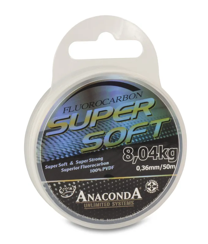 ANACONDA Super Soft Fluorocarbon extra lágy / 0,45mm / 50m / 13,74kg Laatste Versie
