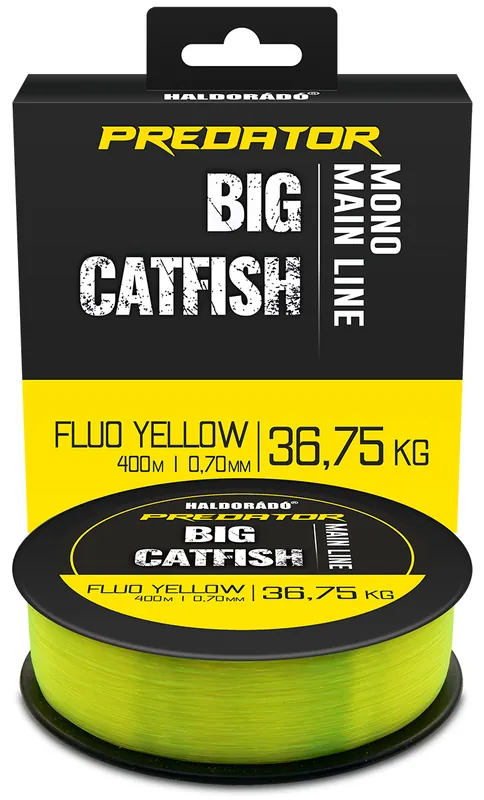Haldorádó Predator Catfish Line Mono Fluo Yellow 0,70mm / 400m - 36,75 kg Must-Have