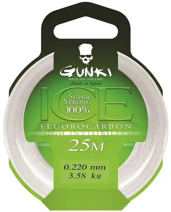 Gunki Fluorocarbone Ice 20M 0,86mm Populair