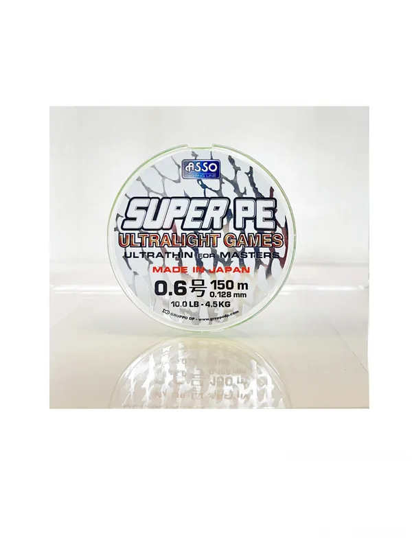 Uitverkoop ASSO SP UL GAMES PE 4X STD 0,104 6LBS 150M