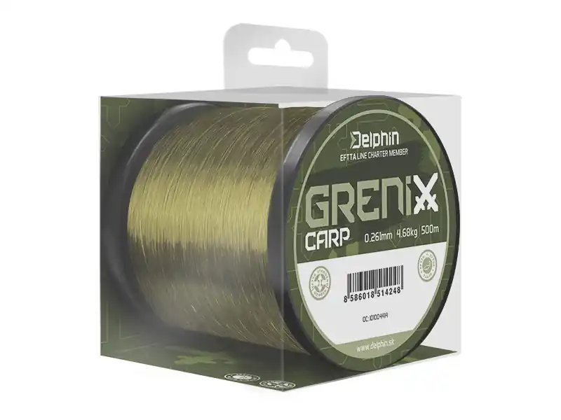Koopje Delphin GRENIX Carp / zöld (0,331mm 7,39kg 1000m)