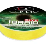 Bestseller Climax Ibraid Dive Sinking Fluo Yellow 275m 0.10mm 4.1kg