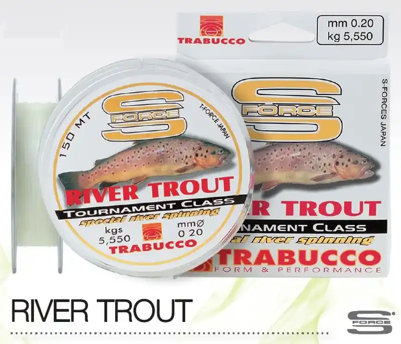 Trabucco S-Force Spin-River Trout 150m 0,18mm zsinór Flitsaanbieding