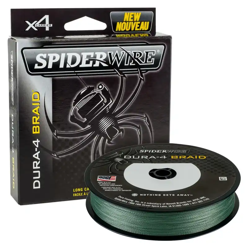 Uitverkoop SpiderWire ESD4G-DURA4 150M 0.10MM/9.1KG-20LB MGRN fonott pergető zsinór