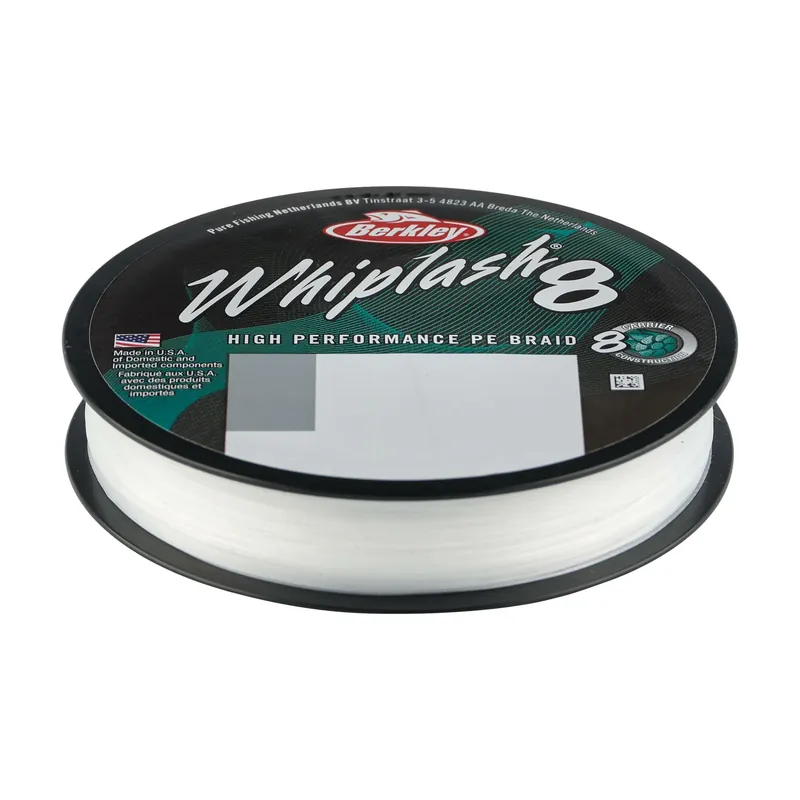 Berkley Whiplash8; 150m 165yd, 0,20mm, 27,7kg 61lb , Crystal fonott zsinór Beperkte Voorraad