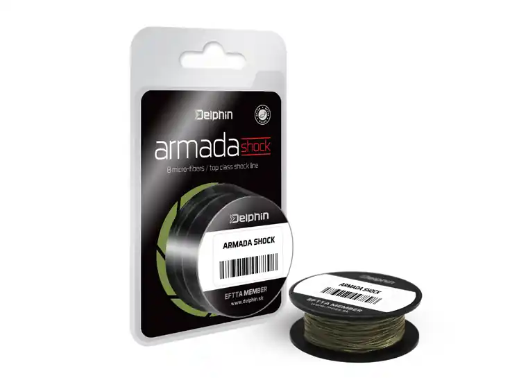 Delphin ARMADA SHOCK zöld 0,18mm 40lbs 20m Uitverkoop
