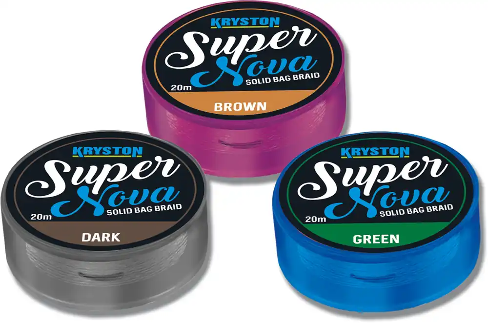 Kryston Super Nova Solid Bag Braid 15Lb 20m Dark Silt Gratis Retour