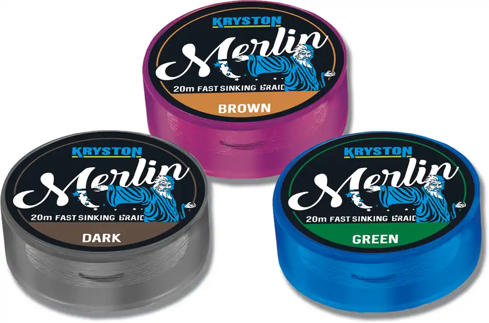 Kryston Merlin Fast Sinking Supple Braid 25Lbs 20m Brown Nieuw