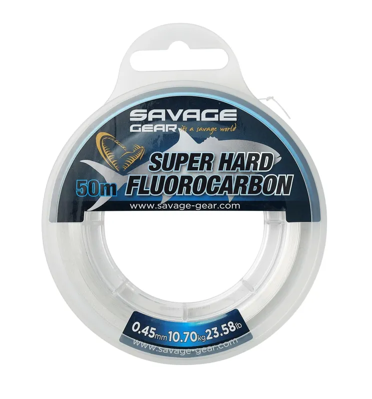 Savage Gear SUPER HARD FC 50M 0.68MM 22.40KG CLEAR fluorcarbon zsinór Must-Have