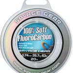 Gratis Retour Savage Gear SOFT FC 15M 1.0MM 50.5KG 111LB CLEAR fluorcarbon zsinór