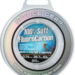 Bestseller Savage Gear SOFT FC 20M 0.74MM 28.7KG 63LBS CLEAR fluorcarbon zsinór