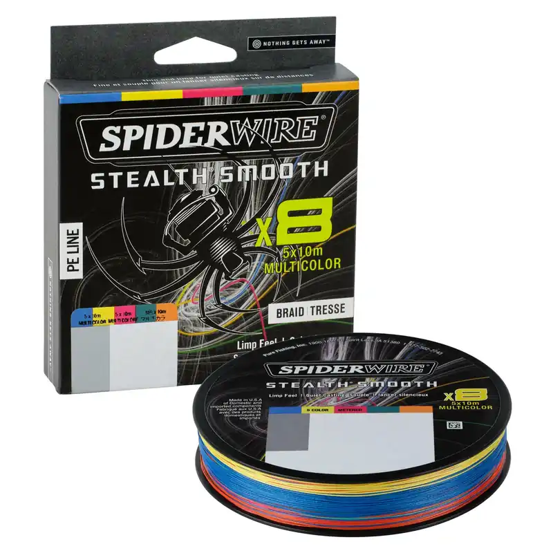 Gecertificeerd SpiderWire SS8SFS50-5C SS85x10m 300m 26.4kg 0.29mm fonott pergető zsinór