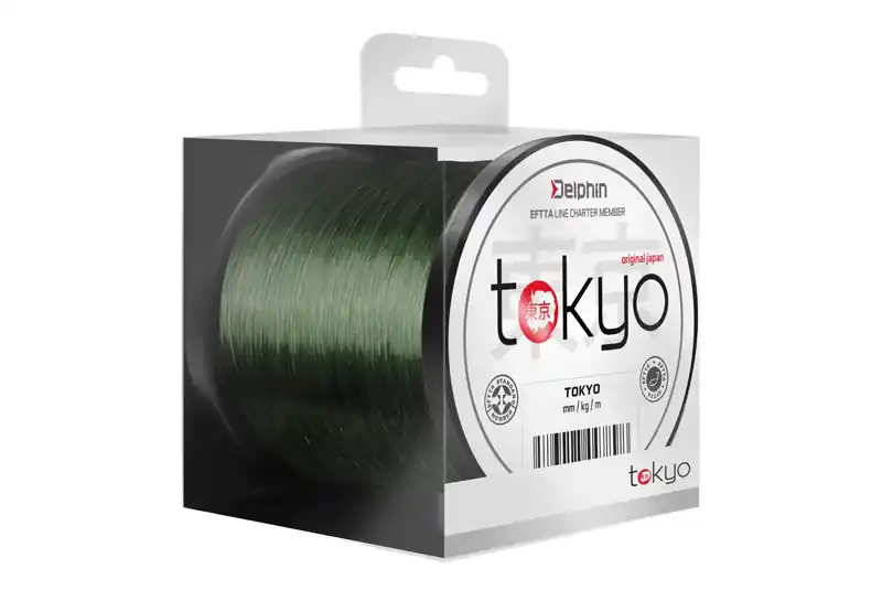 Monofil Delphin TOKYO zöld (0,33mm 8,2kg 600m) Direct Beschikbaar