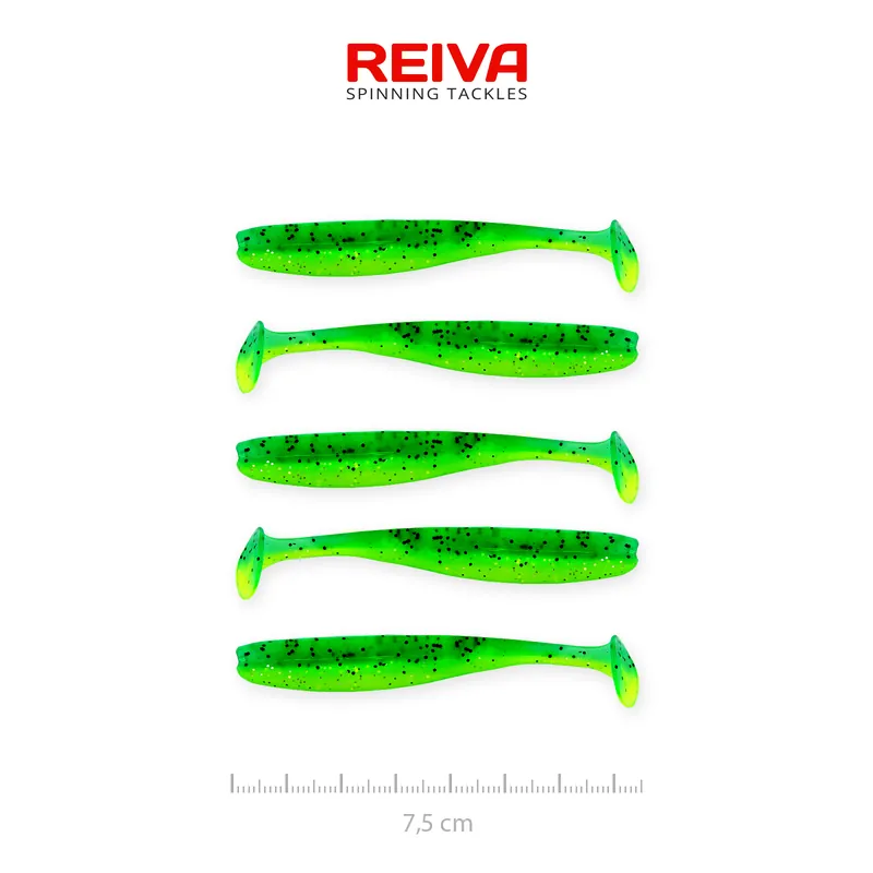 Reiva Flash Shad 7.5cm 5db/cs (Poison green) Bestseller