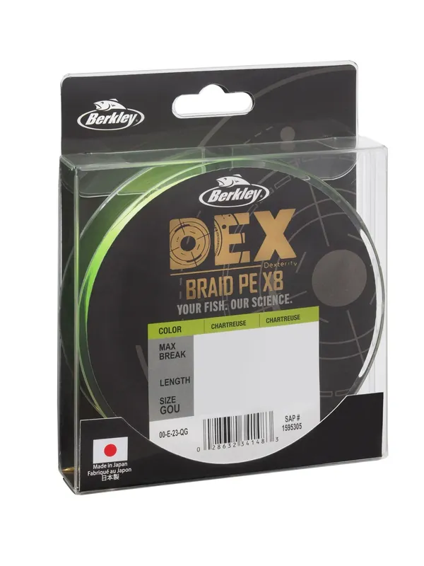 Berkley Berkley DEX x8 PE .06mm 3000m 5.4kg Char Nu Kopen