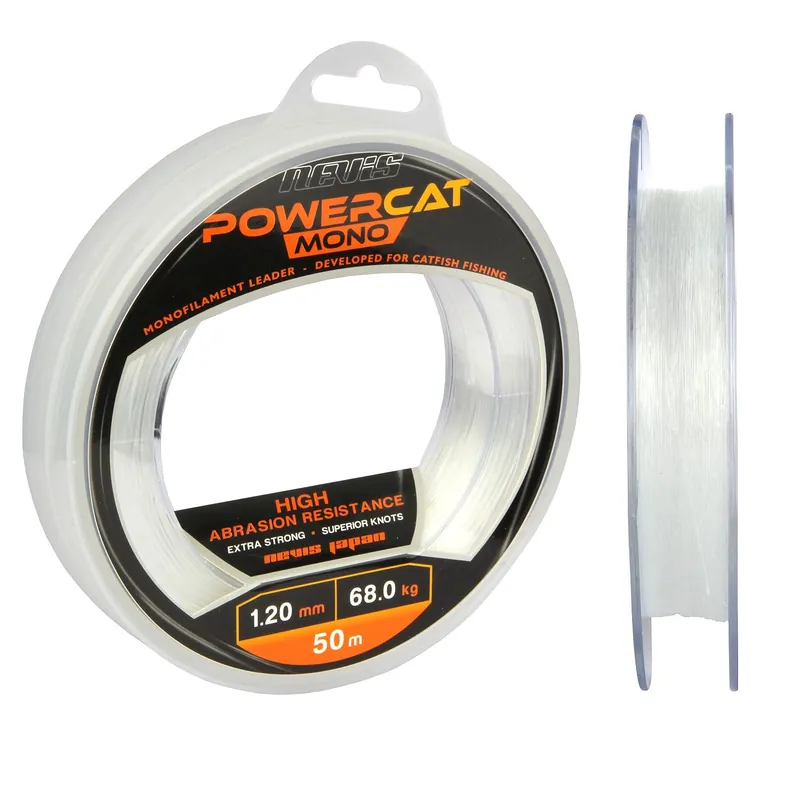Nevis Powercat harcsázó előkezsinór mono 50m 0.8mm Express Levering