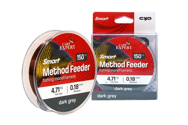 Carp Expert Smart Method Feeder 0,25mm 150M Dark Grey 8,74Kg Superprijs