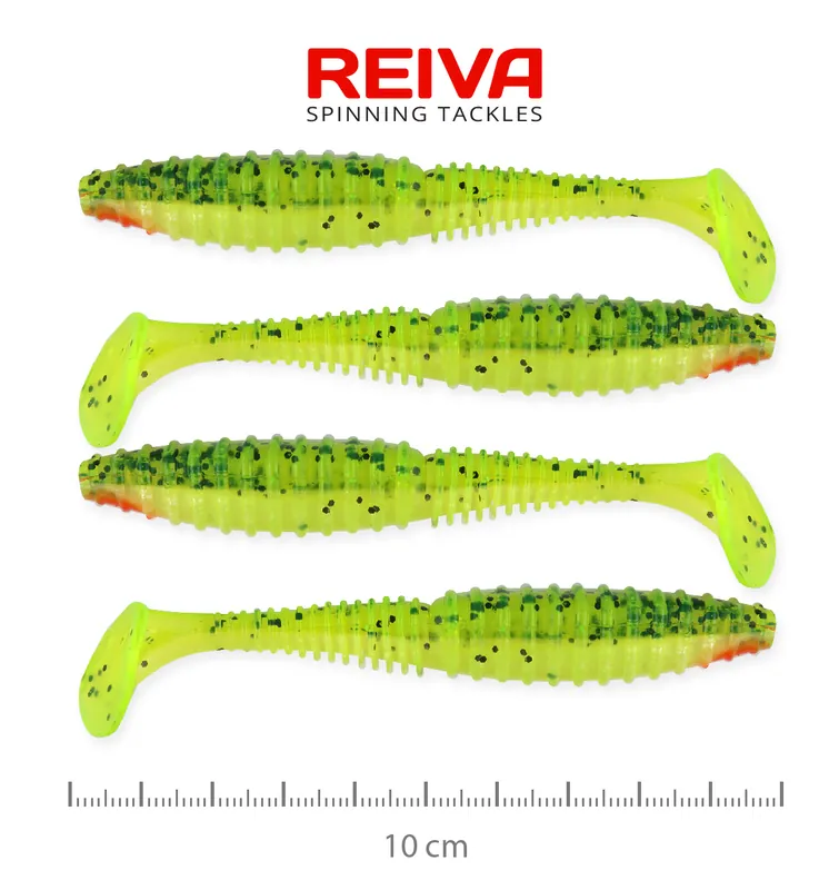 Merkproduct Reiva Zander Power Shad 10cm 4db/cs (Watermelon)