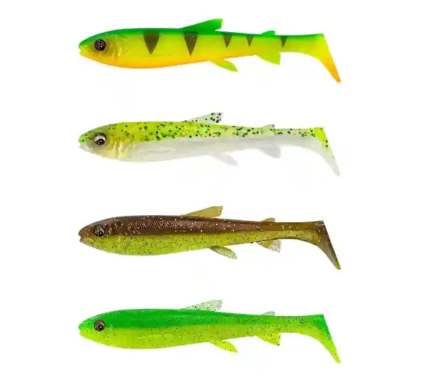 Hoge Kwaliteit Savage Gear 3D WHITEFISH SHAD 9CM DARK WTR MIX 4PCS gumihal