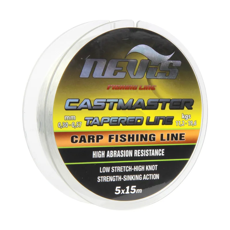 Nevis Castmaster Tapered Line 5x15m 0.20-0.57mm Koop Vandaag
