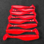 Beste Prijs Alpha Tackle Paddleworm Fluo Red / 7cm / 1db
