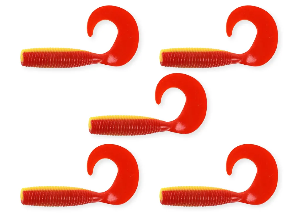 Lage Kosten Nevis Twister 7,5cm 5db/cs sárga-piros