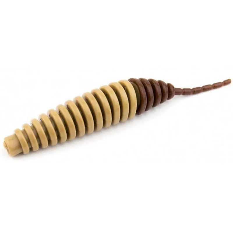 Direct Verzonden Fishup_Tanta 2.5" 8Pcs.138 - Coffee Milk/Earthworm gumiféreg