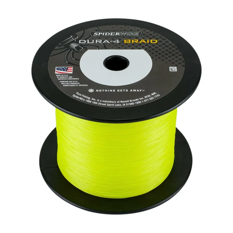 SpiderWire ESD4Y-DURA4 1800M 0.40MM/45.0KG-99LB YEL fonott pergető zsinór Gratis Retour