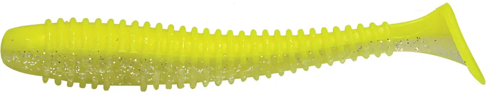 Gecertificeerd Rapture Ribbed Swing Shad 7cm chartreuse ghost 12db plasztik csali