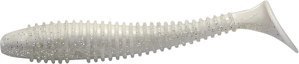 Gecertificeerd Rapture Ribbed Swing Shad 4cm white ghost 14db plasztik csali