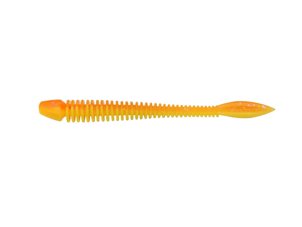 Nieuw Berkley PowerBait PWRBT PWR Flail 90mm FL Orng/Snsne Ylw gumihal