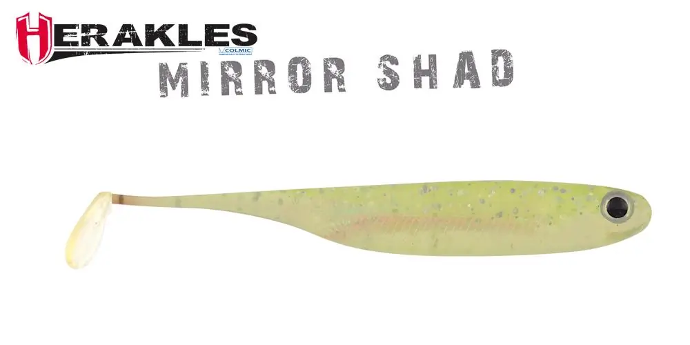 Direct Verzonden Herakles Mirror Shad 3.2" 8.1cm Ghost Chartreuse gumihal