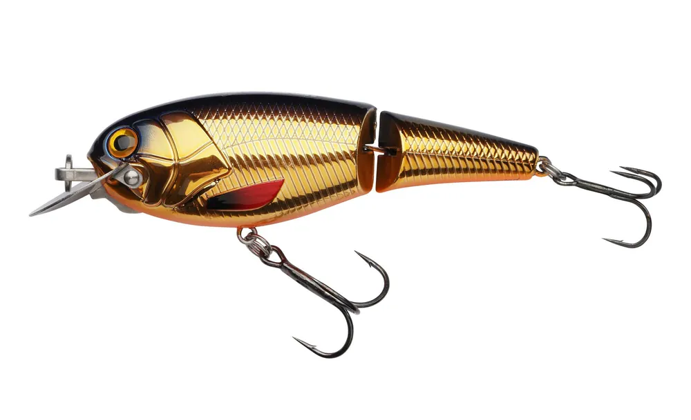 Abu Garcia Beast Hi-Lo Jointed floating 9cm/22.4g Gold Black Orange wobbler Tijdelijk Beschikbaar