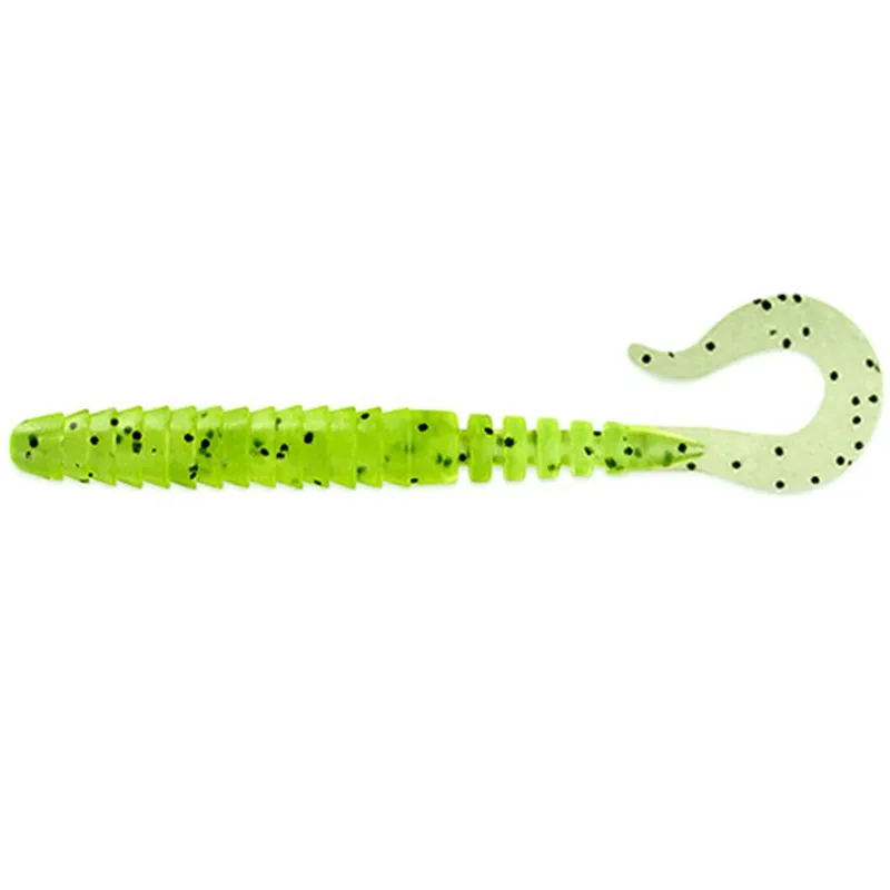 Populair FISHUP Vipo 3.6" (8pcs.), 055 - Chartreuse/Black