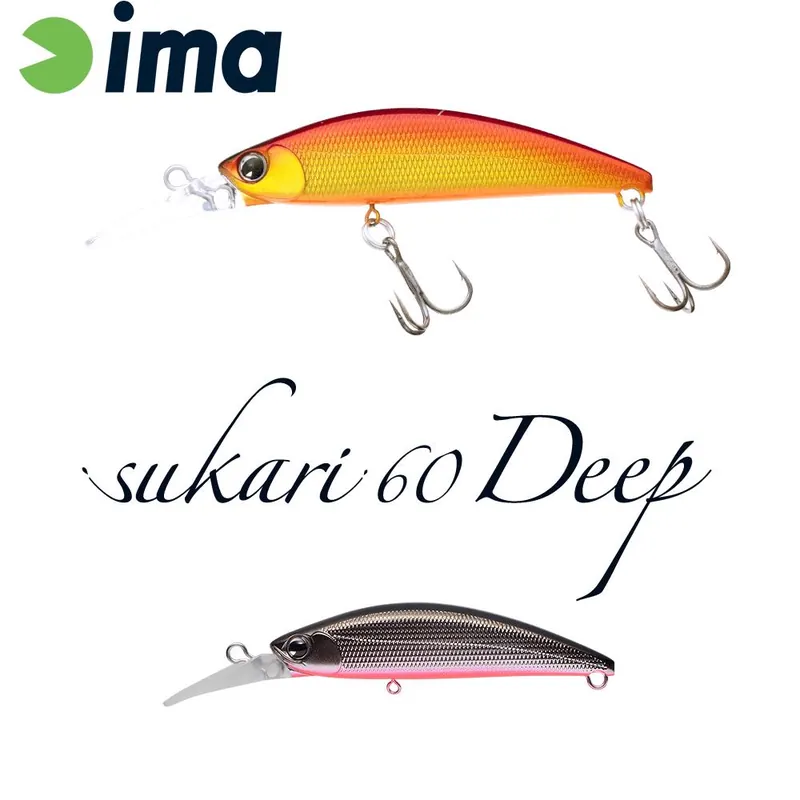 Goedkoop Ima Sukari 60 Deep 60mm 8g 006 Silver Back wobbler