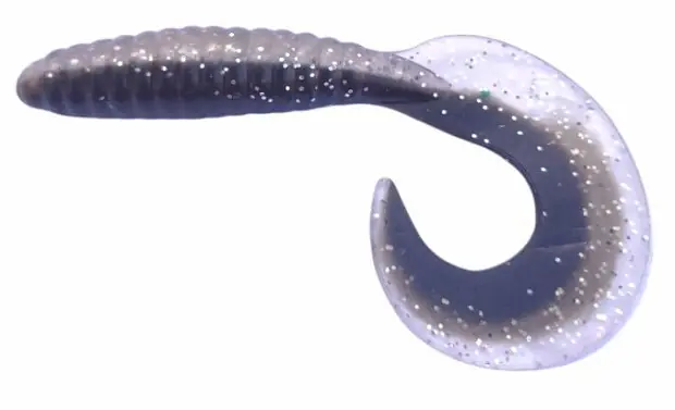 Superprijs Rapture Fun Tail Grub 6.5cm black silver plasztik csali