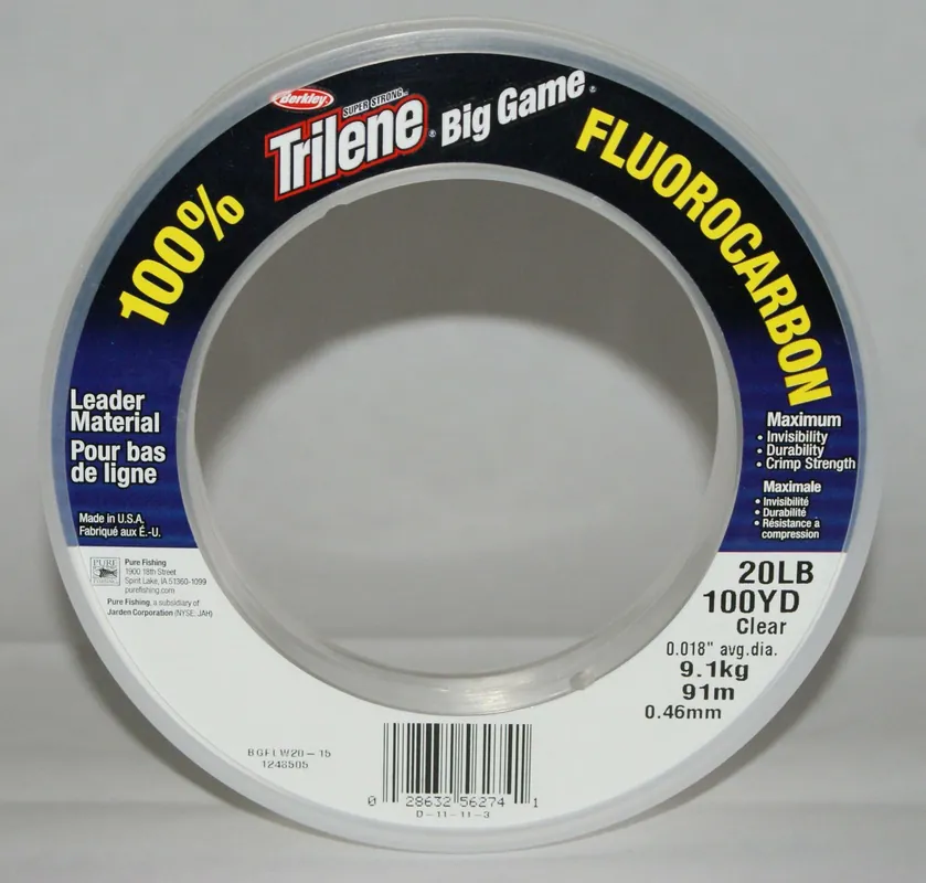 Berkley Big Game 100m 109yd, 0,46mm, 10kg 22lb , Clear fluorcarbon zsinór Beperkt Aanbod