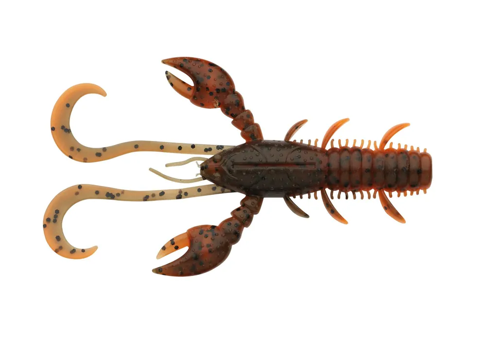 Speciale Aanbieding Berkley Hollow Craw 10cm Brown Orange UV 6 Darab gumihal