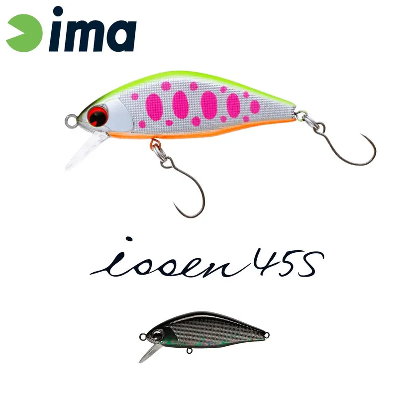 Betrouwbaar Ima Issen 45S 45mm 3.7g 114 Titanium Black wobbler