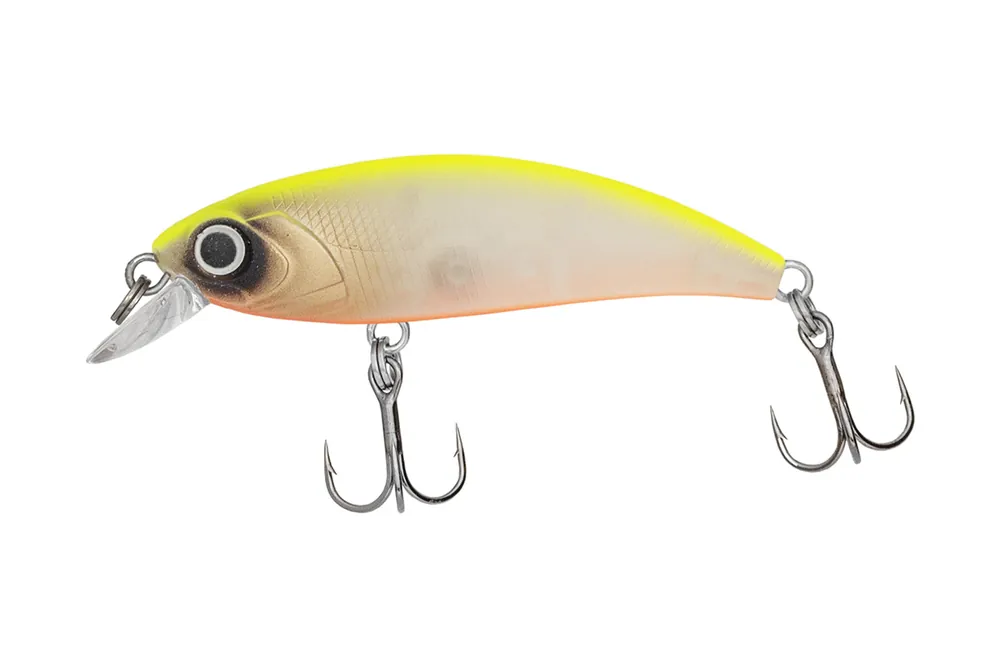 Predator-Z Immortal Shad wobbler, 5cm, 4g, fluo sárga, fehér, süllyedő Speciale Aanbieding