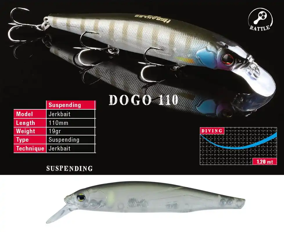 Lage Prijs Herakles Dogo 110Sp 11cm 19g Ghost Ayu jerkbait