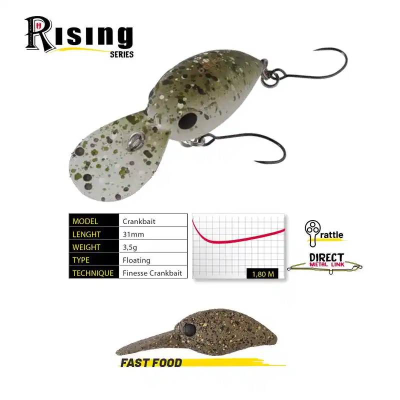 Herakles Deep-J F 3.1mm 3.5g Fast Food Crank Snelle Levering